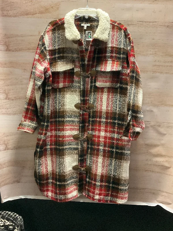 Coat Other By Maurices In Plaid Pattern, Size: 1x Relaxed Men's Beach