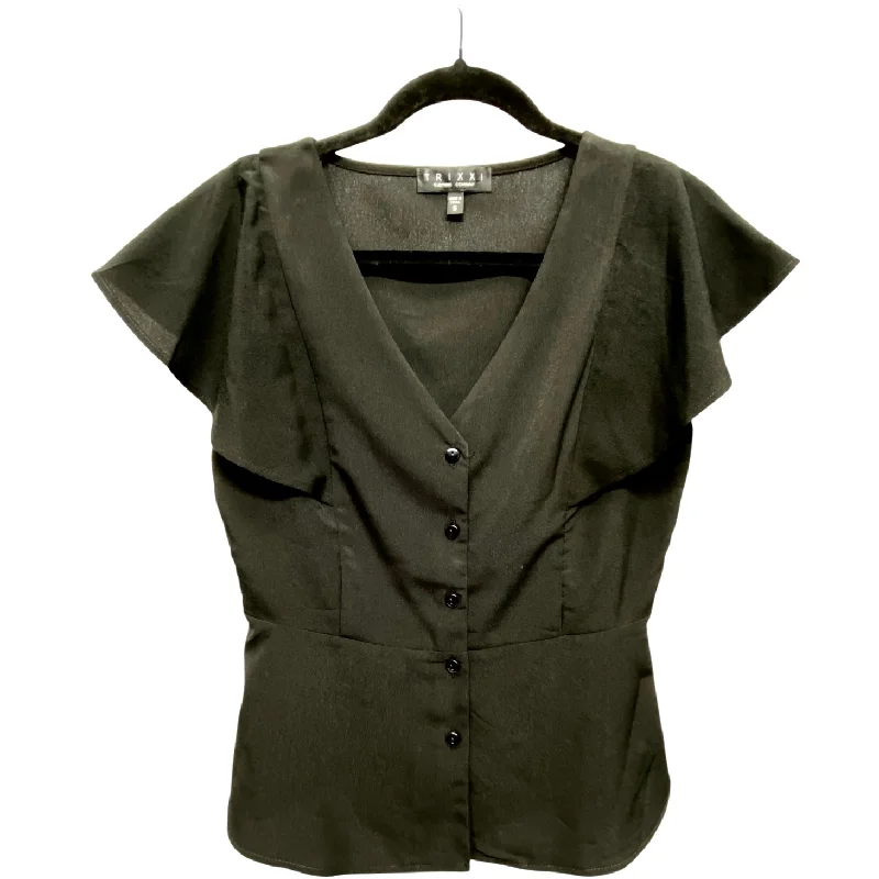 Top Short Sleeve Basic By Trixxi In Black, Size: S Monochromatic All