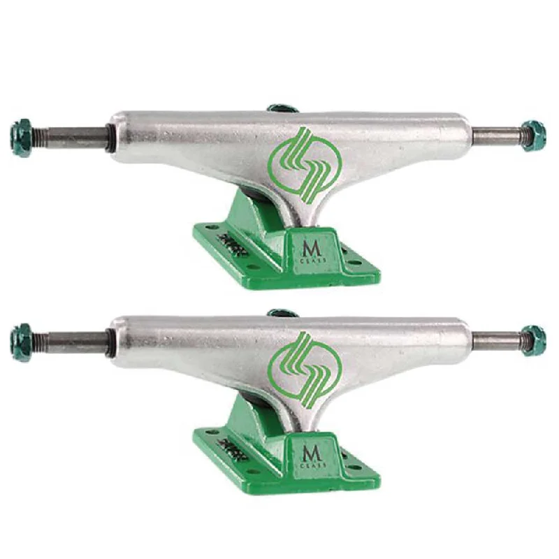 Silver M-Class Hollow Polished/Green Skateboard Trucks 8.0" Dapper Men's 1920S