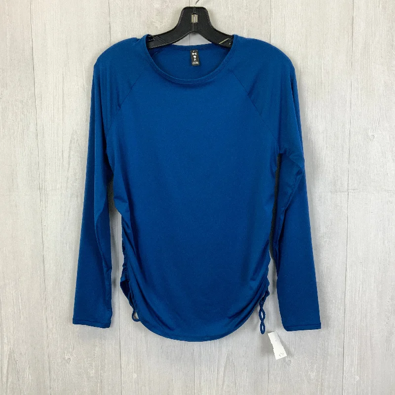 Athletic Top Long Sleeve Crewneck By Under Armour In Blue, Size: S Artistic Men's Hand