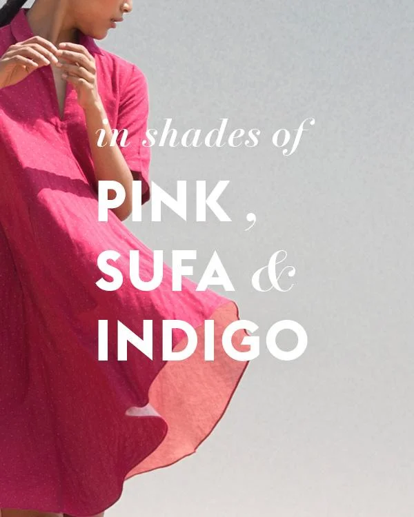 IN SHADES OF PINK, SUFA & INDIGO Youthful Men's Pop