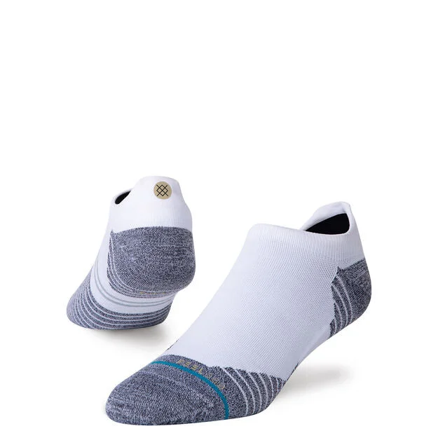 Stance Performance Ultralight Run Tab Socks - White Dynamic Men's High