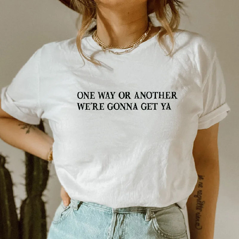 One Way Or Another Witches Halloween White T-Shirt Lumberjack