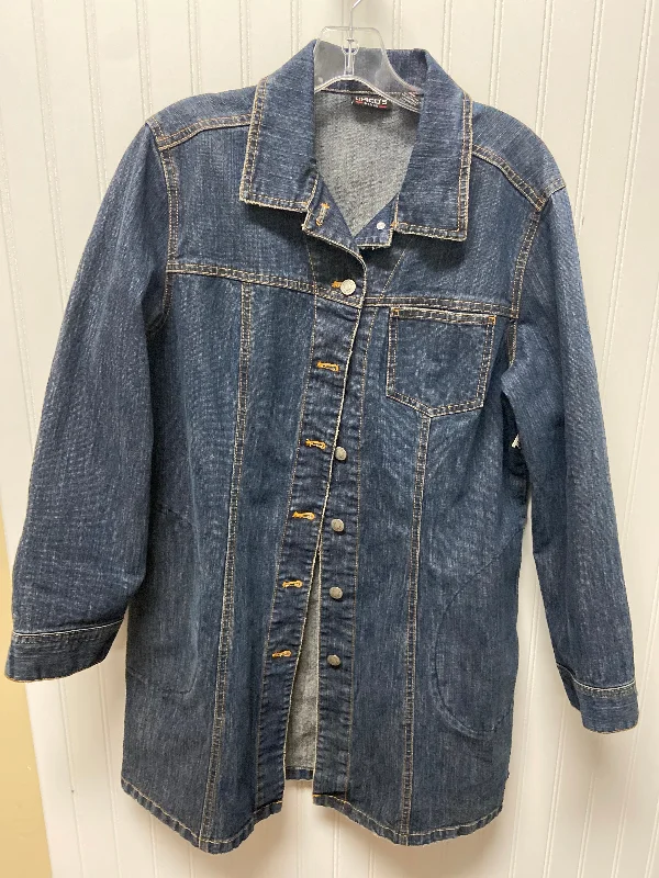 Jacket Denim By Chicos In Blue Denim, Size: L Casual Men's Short