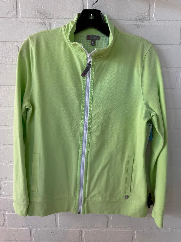 Athletic Jacket By Talbots In Green, Size: Mp Streetwear Style