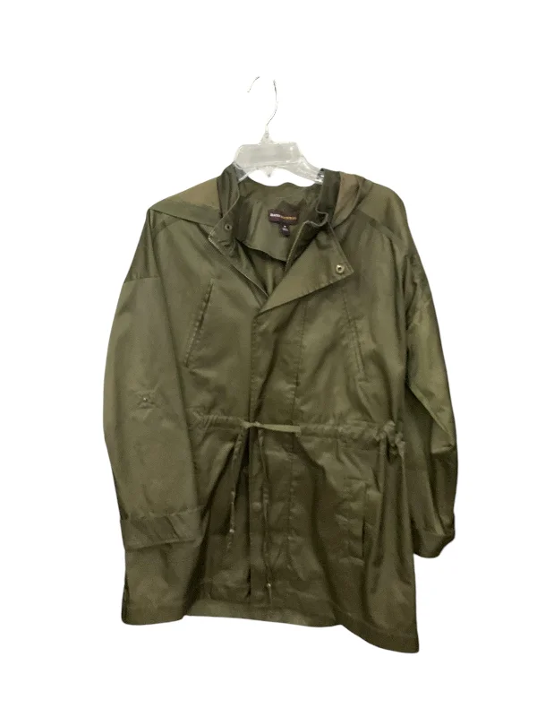 Coat Raincoat By Dana Buchman In Green, Size: M Trendy Men's Scandinavian