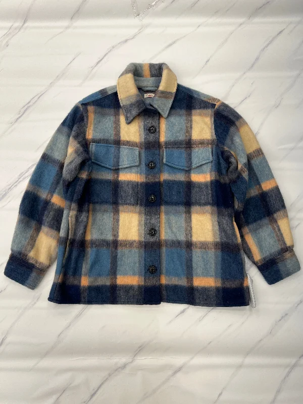 Jacket Shirt By Faherty In Plaid Pattern, Size: M Confident Men's Power