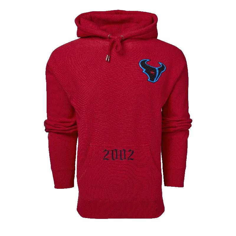 Houston Texans Battle Red Fireside Hoodie Elegant Men's Cashmere