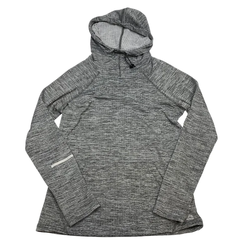 Athletic Top Long Sleeve Hoodie By Rbx In Grey, Size: M Organic