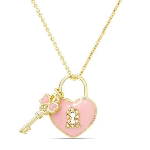 Lily Nily Heart & Lock Pendant Sophisticated Men's 