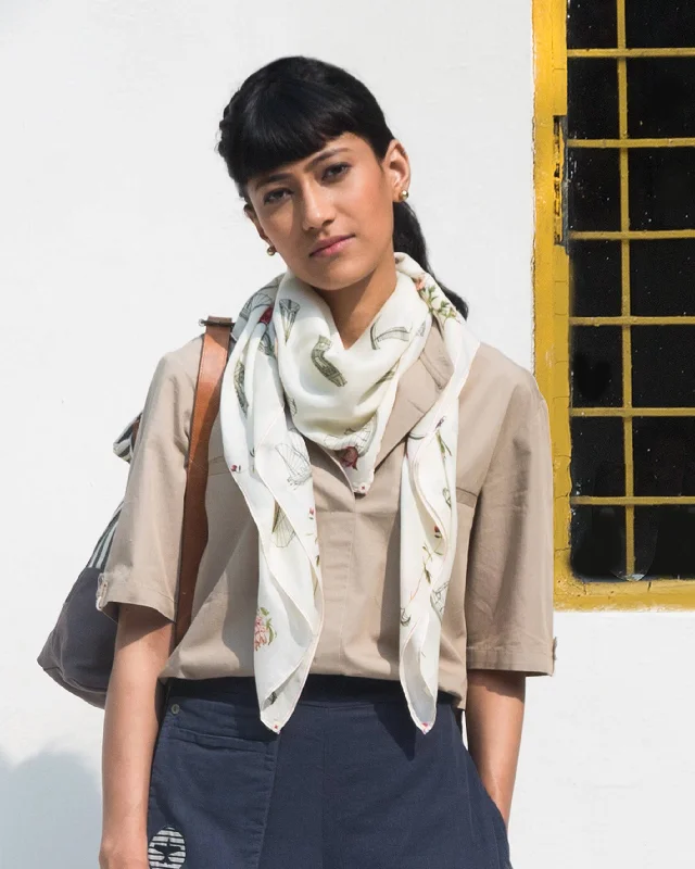 The Ship & Peony Scarf Earthy Men's Sustainable 