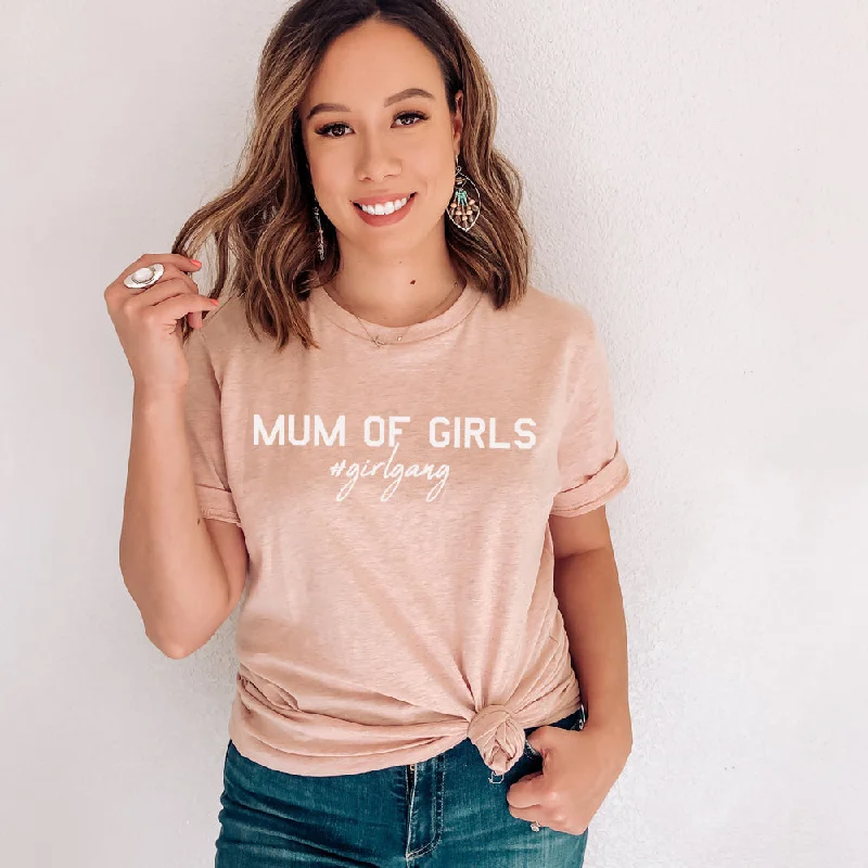 Mum of Girls (#GirlGang) T-Shirt (MRK X) Bohemian Men's Free