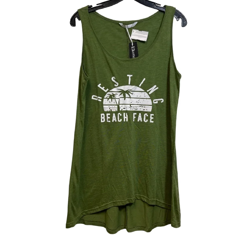 Tank Top By Clothes Mentor In Olive, Size: M Preppy Men's College