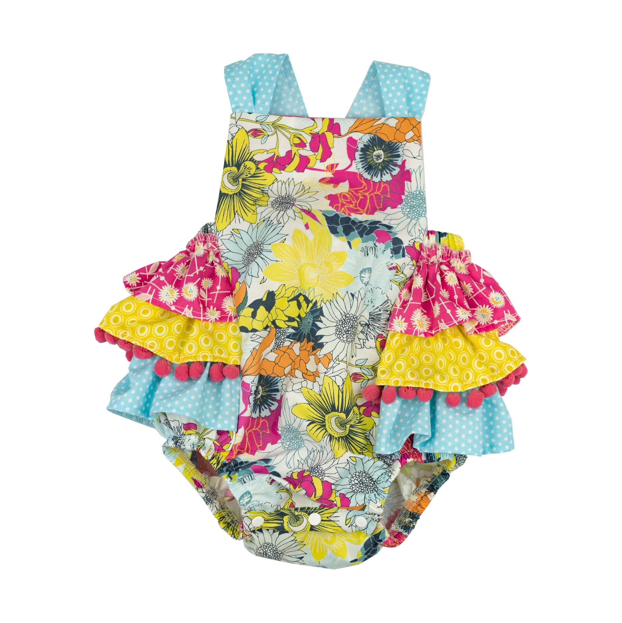 Mystic Garden Sunsuit Laid