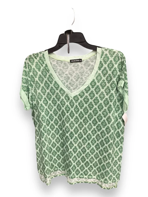 Top Short Sleeve By David Cline In Green, Size: 1x Bold Men's Statement