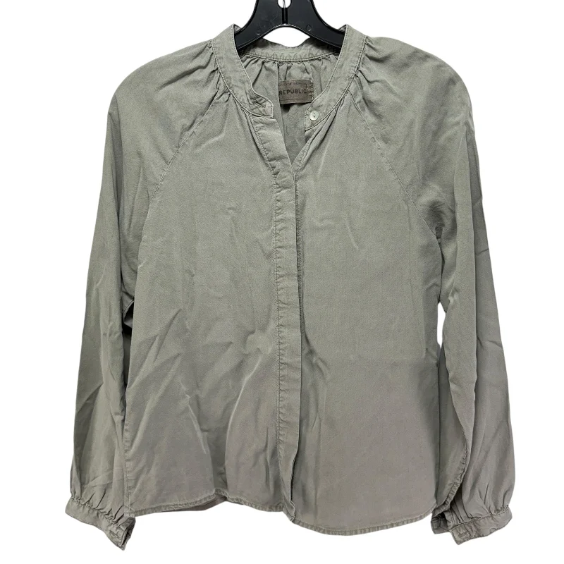 Top Long Sleeve By For The Republic In Grey, Size: Xs Refined Men's Hand