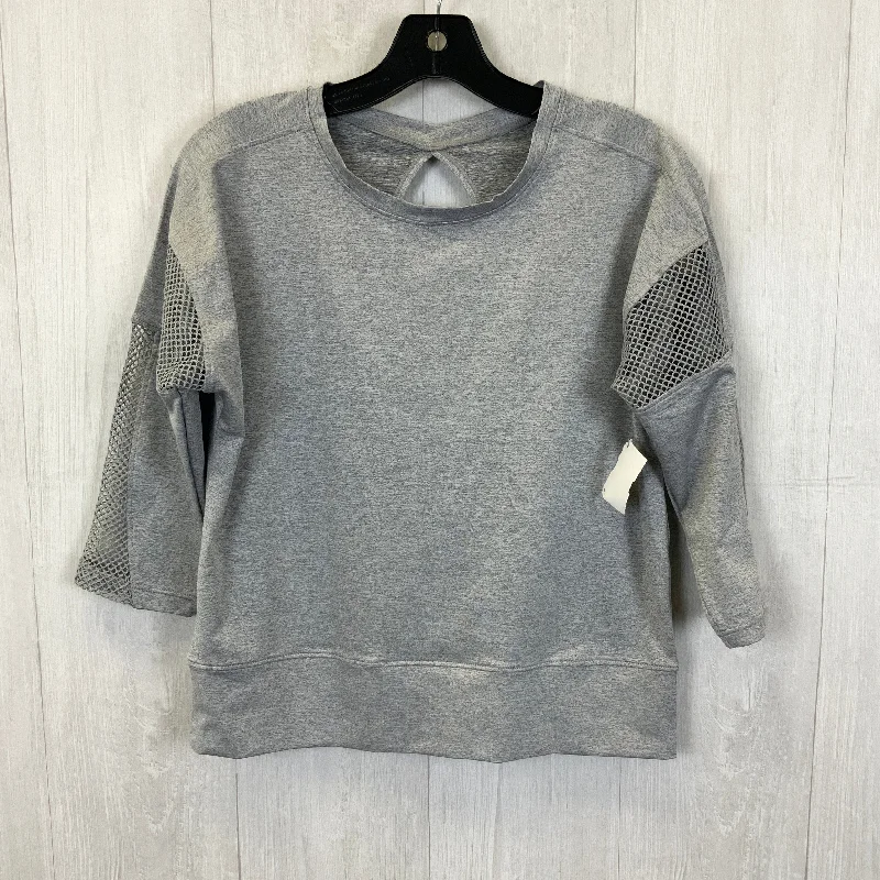 Athletic Top Long Sleeve Crewneck By Clothes Mentor In Grey, Size: S Hip Men's Urban