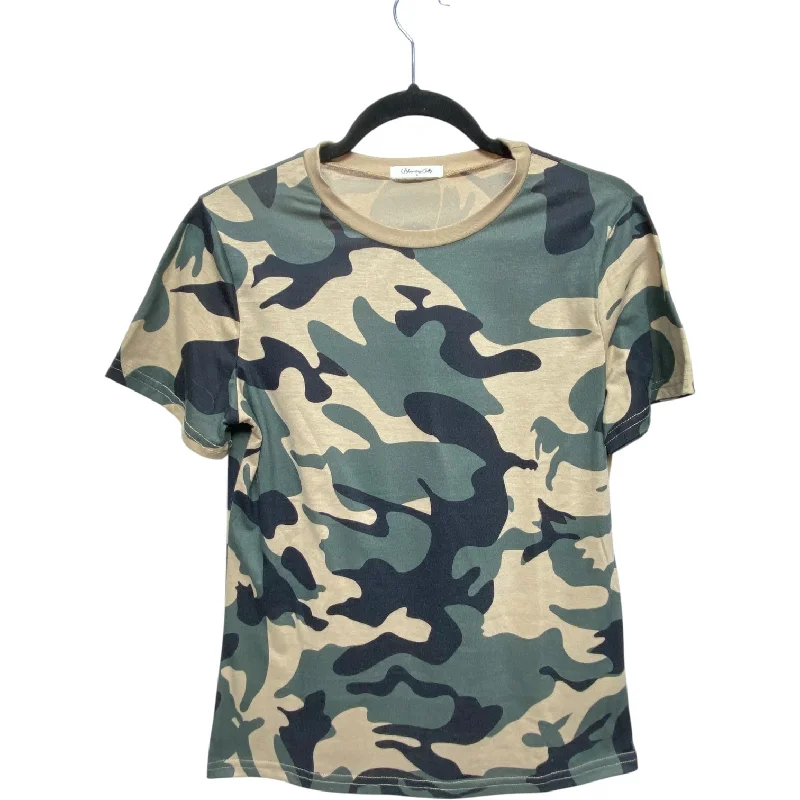 Top Short Sleeve By Blooming Jolly In Camouflage Print, Size: S Cozy Men's Winter