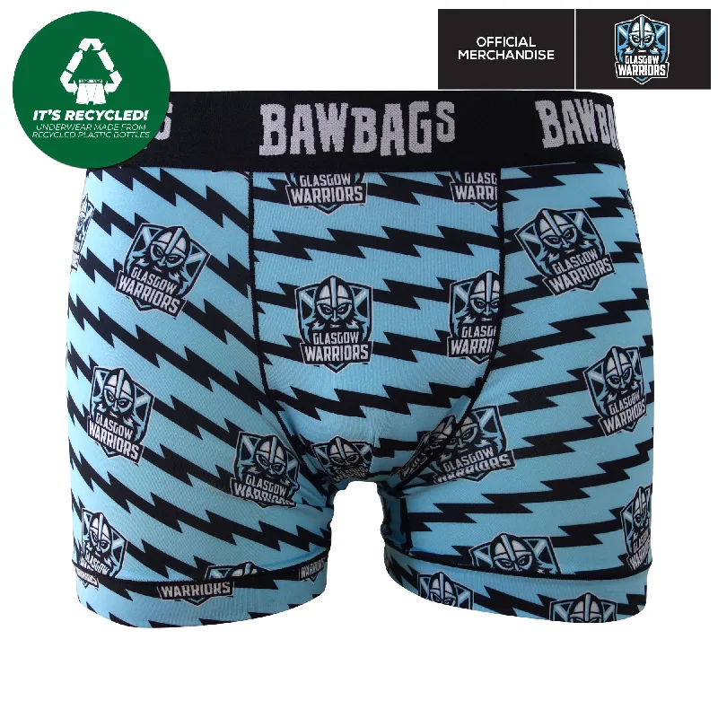 Cool De Sacs Glasgow Warriors Stripe Technical Boxer Shorts Traditional Men's Country