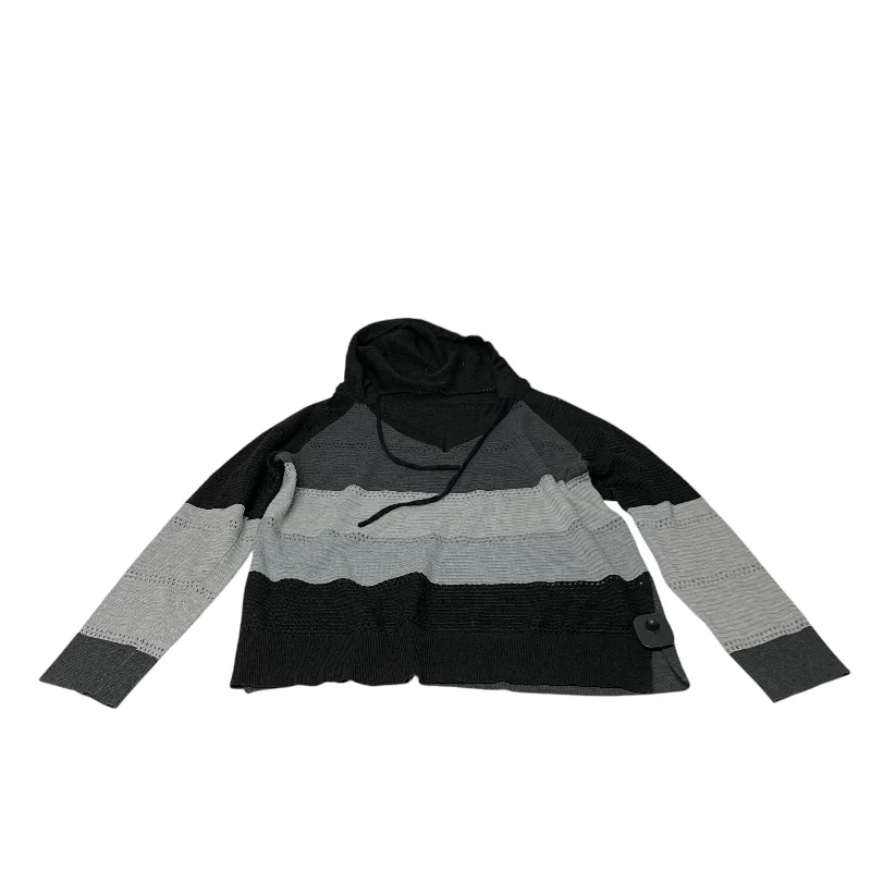 Top Long Sleeve By Clothes Mentor In Black & Grey, Size: Xl Business