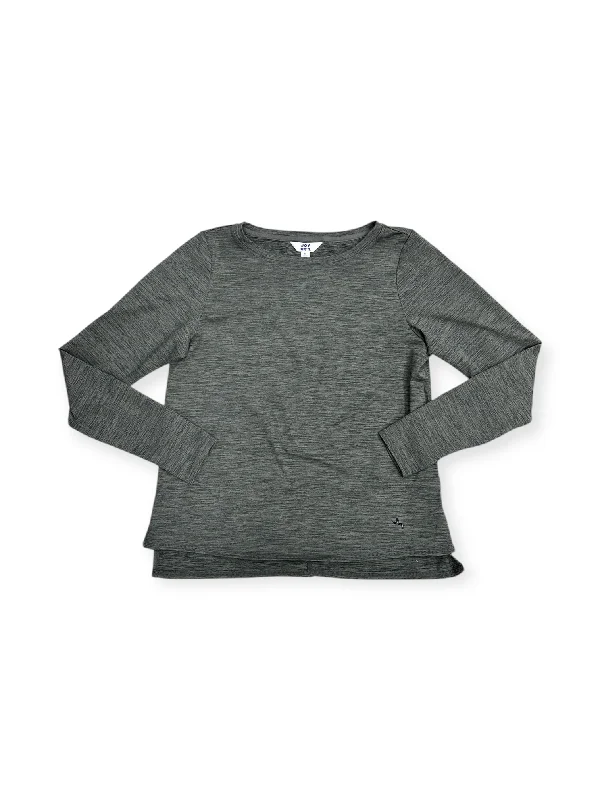 Athletic Top Long Sleeve Crewneck By Joy Lab In Grey, Size: M Laid