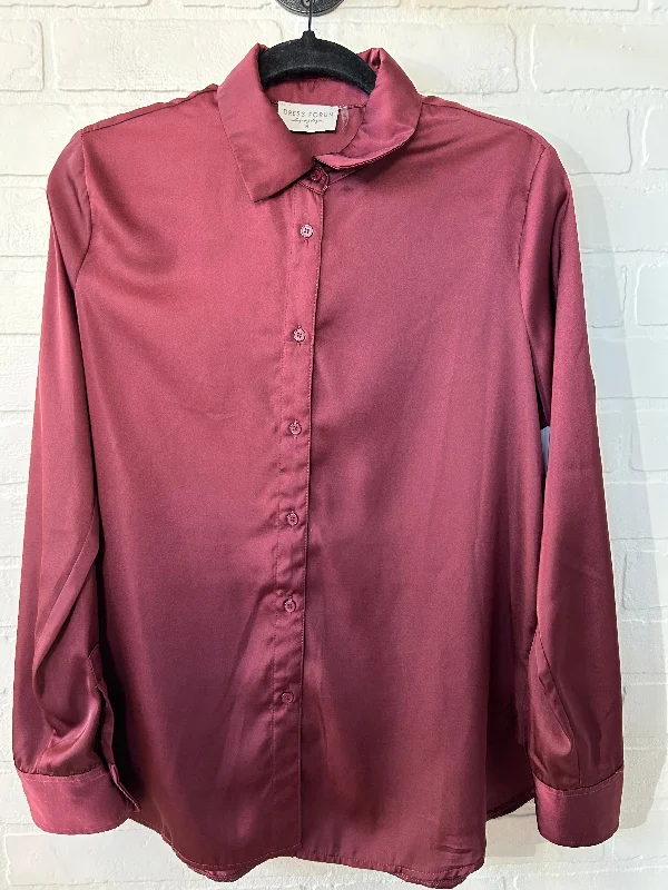 Top Long Sleeve By Dress Forum In Red, Size: M Youthful Men's Anime