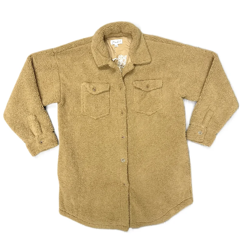 Jacket Shirt By Marled In Tan, Size: Xl Relaxed Men's Beach