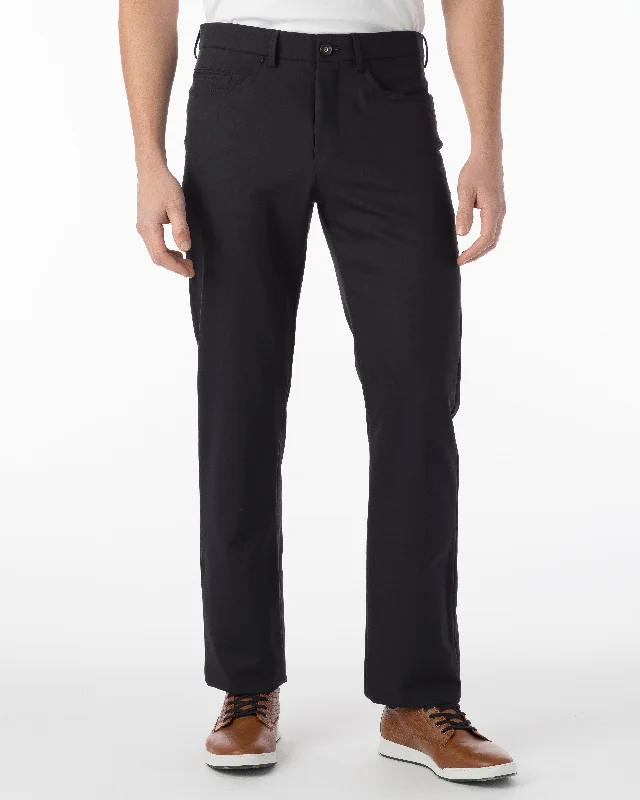 Ballin Pants - Crescent Commuter Bi-Strech Gabardine - Navy Monochromatic Office Style