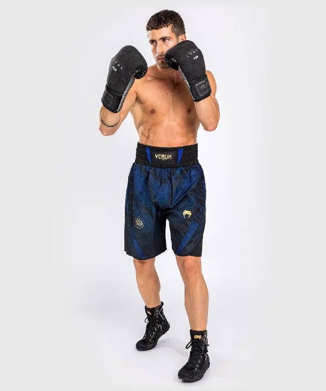 Venum Phantom Loma Boxing Short - Black/Blue Masculine Men's 