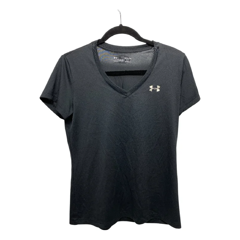 Athletic Top Short Sleeve By Under Armour In Black, Size: S Sporty Men's Tennis