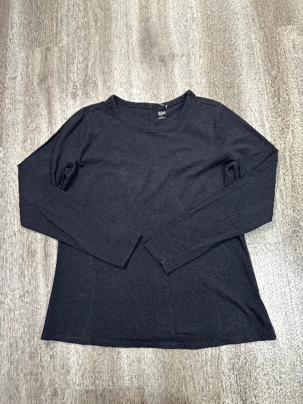 Top Long Sleeve Basic By Ana In Black, Size: L Dapper Men's 1920S