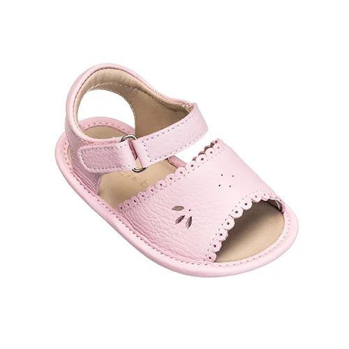 Light Pink Leather Sandal Dapper Men's Bow